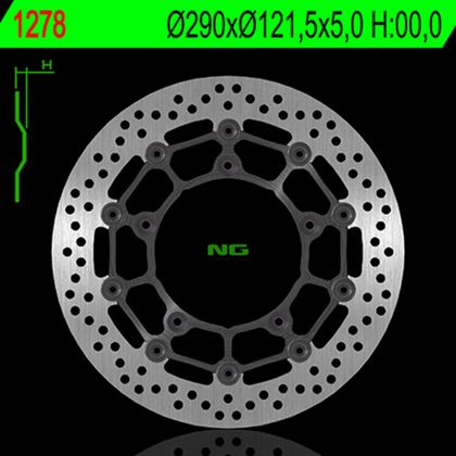 Disco del freno Rond NG Disco freno NG BRAKES rotondo flottante