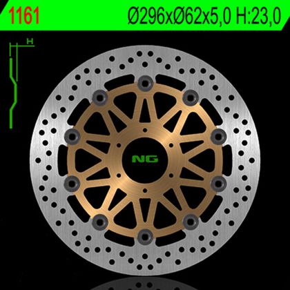 Disco del freno Rond NG Disco freno NG BRAKES rotondo flottante