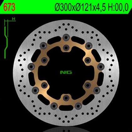 NG NG BRAKES Bremsscheibe schwimmend rund Bremsscheibe Rund