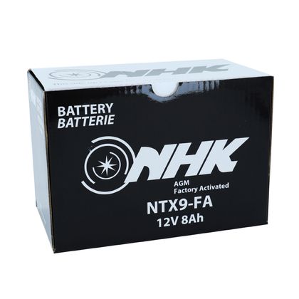 NHK 12V 8 Ah NTX9 FA ONDERHOUDSVRIJ L Klaar voor gebruik Lg150xL87xH105mm FABRIEKSACTIVERING PREMIUM KWALITEIT - EQUIVALENT YTX9 Batterij