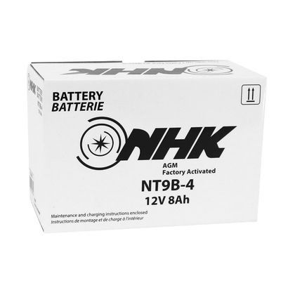 NHK 12V 8 Ah NT9B - 4 FA ZONDER ONDERHOUD KLAAR VOOR GEBRUIK Lg150xL70xH105mm FABRIEKSACTIVERING PREMIUM KWALITEIT - EQUIVALENT YT9B Batterij