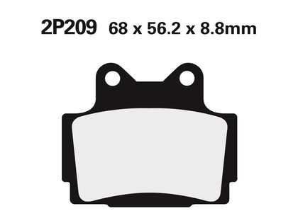 Nissin Straße semimetallisch - 2P-209NS Bremsbeläge