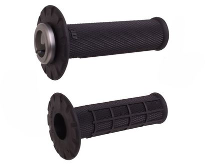 Odi Universal Half-Waffle Lock-On - Black/Black Universal Handlebar grips Ref : ODI00126A / 1129634001 