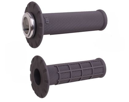 Odi Universal Half-Waffle Lock-On - Graphite/Silver Universal Handlebar grips Ref : ODI00128A / 1129634003 