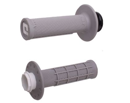 Poignées de guidon Odi Micro-X Lock-On semi-gaufré - gris/argent Universel