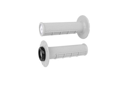 Odi ATV v2.1 Lock - In semi - embossed black white Universal Handlebar grips