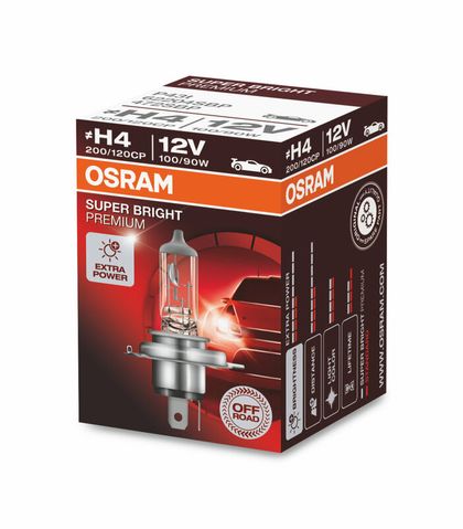 Bombilla Osram Lampara Super Bright Premium H4 12V / 100 / 80W - x1