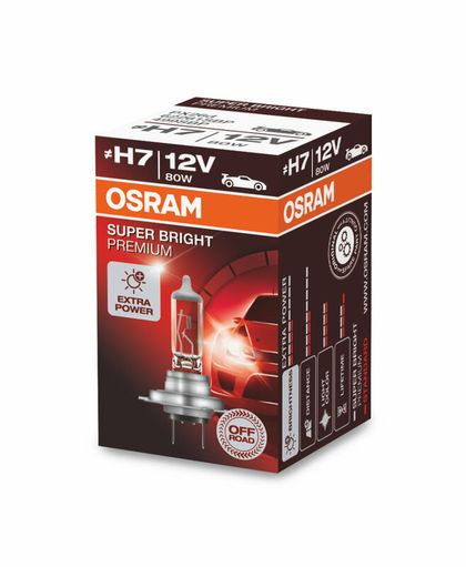 Bombilla Osram Lampara Super Bright Premium H7 12V / 80W - x1