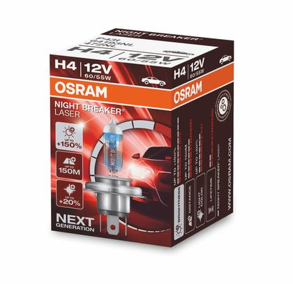Ampoule Osram Night Breaker Laser H4 12V 60 55W - x1 Universel