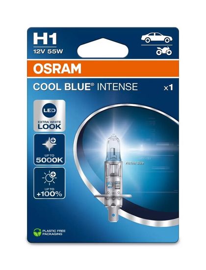 Ampoule Osram Cool Blue Intense Bulb H1 12V 55W - x1 Universel Ref : OSRM00107A / 1129540 
