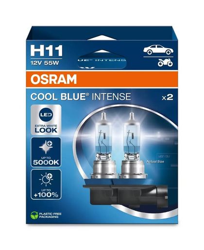 Osram Glühlampe Cool Blue Intense CBI H11 12 V 55W x2 Glühbirne Universell Ref : OSRM00108A / 1129543 