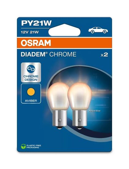 Ampoule Osram Diadem PY21W 12V 21W - X2 Universel Ref : OSRM00111A / 1129546 