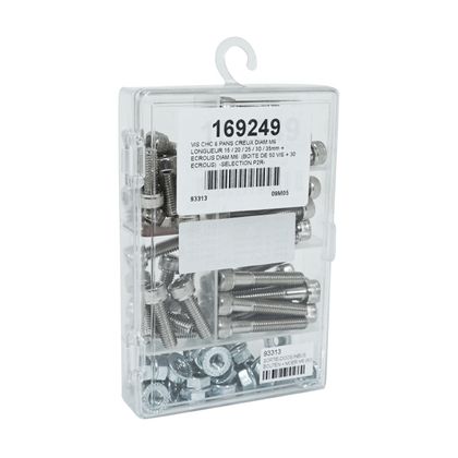P2R BOUTEILLE CHC 6 ZIJDE HOL M6 x 15 20 25 30 35 mm MOER M6 ASSORTIMENT Kit Visserie Moto Universeel