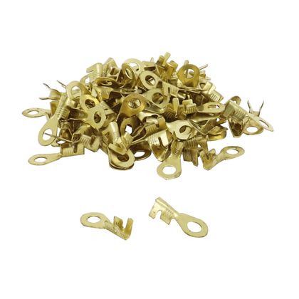 P2R UNINSULATED BRASS RIVET 4.2x20 TO BE CRIMPED Universal Electrical terminal Ref : P2R00057A / 177949 