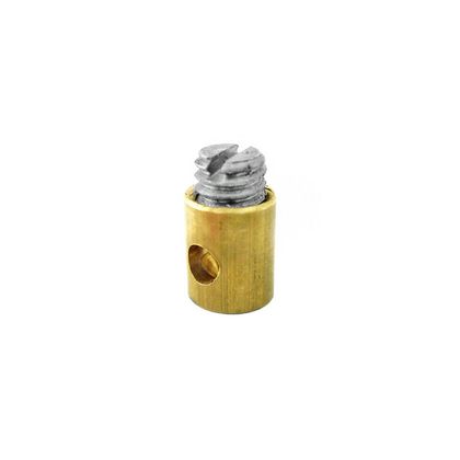 P2R THROTTLE CABLE CLAMP DIAM 5 mm - LENGTH 6 mm TARGA IN BRASS Universal Handlebar grips