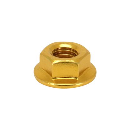 Kit Visserie Moto P2R ECROU 6 PANS EPAULE M6 ALU OR Universel Ref : P2R00645A / 185452 