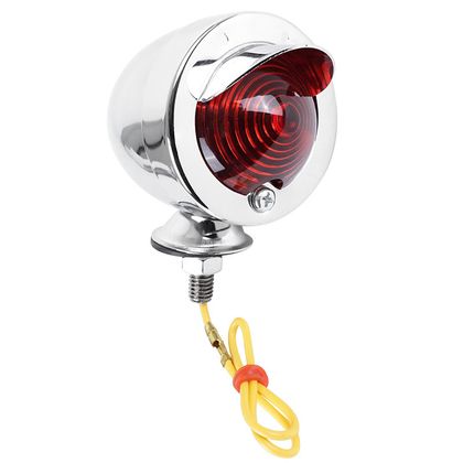 P2R ADDITIONAL GLIDE CHROME DECORATIVE LIGHT RED CAP Rear lights Ref : P2R00810A / 217726 MBK 50 51 KANSAS - 2003 - 2005
