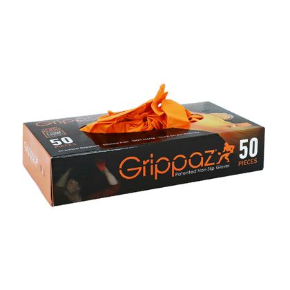 P2R NITRIL FISCHSCHUPPEN CHEMIEBESTÄNDIG ÖLE, BENZIN ORANGE T7 S BOX 50 Arbeitshandschuhe Universell