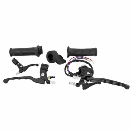 Kit poignée de guidon et levier P2R GAZ - FREIN