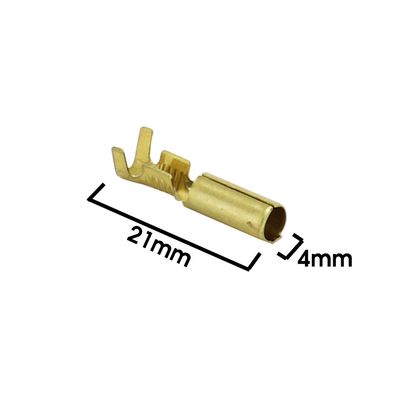P2R UNINSULATED BRASS FEMALE CYLINDRICAL DIAMETER 4mm WIRE 1.00 TO 2.50mm2 Universal Electrical terminal