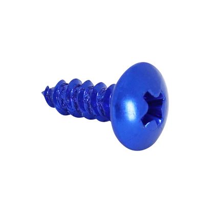 P2R VIS PARKER RONDE KOP 4.0x12 mm ALU BLAUW Kit Visserie Moto Universeel