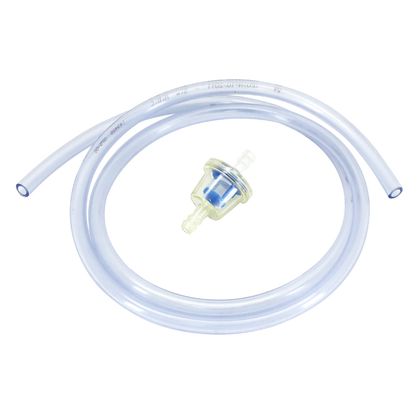P2R KIT 5x8 TRANSPARANT CONISCHE FILTER D6 1M FRANSE PRODUCTIE Benzineslang Universeel Ref: P2R01711A / 208908 