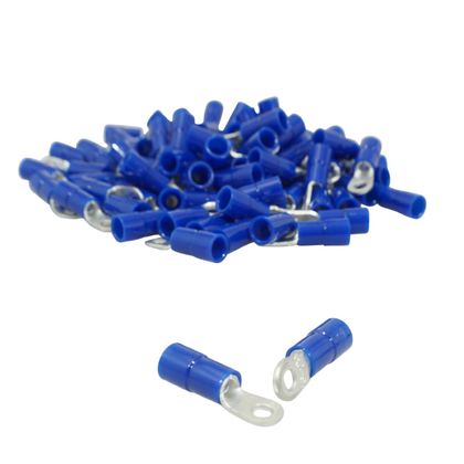 P2R PRE - ISOLATED EYELET DIAM 3mm BLUE WIRE SECTION 1 to 2.5 mm Universal Electrical terminal Ref : P2R02394A / 169033 