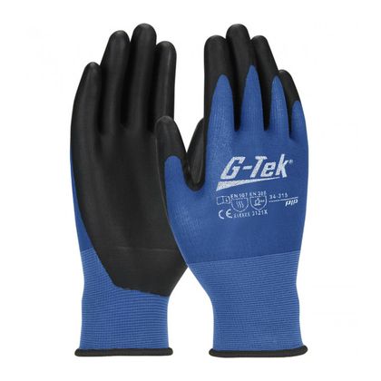 P2R TACTILE NYLON - ELASTHANNE BLUE - CE APPROVED - SIZE 10 PAIR Universal Work gloves