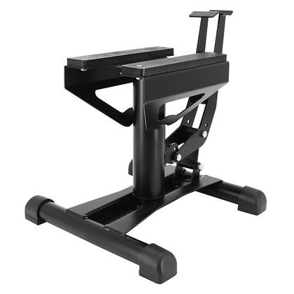 P2R PONT CROSS STAND A PEDALE REGLABLE 4 NIVEAUX HAUTEUR 400 - 415 420 - 430 mm FABRICATION CEE Motorradheber Universell Ref : P2R02952A / 138951 