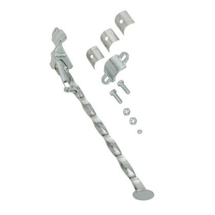 P2R UNIVERSELLE SCHWENKARM OVAL ODER RUNDE TORSADE CHROM LÄNGE 340mm Seitenständer