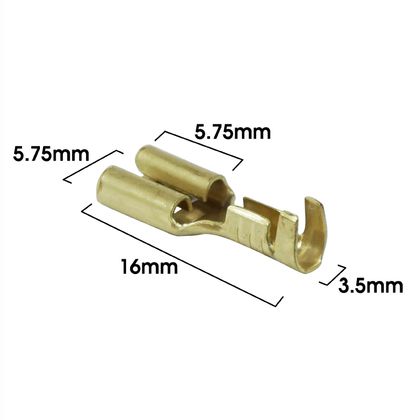 Cosse électrique P2R LAITON NON ISOLEE PLATE FEMELLE 4.8 Universel