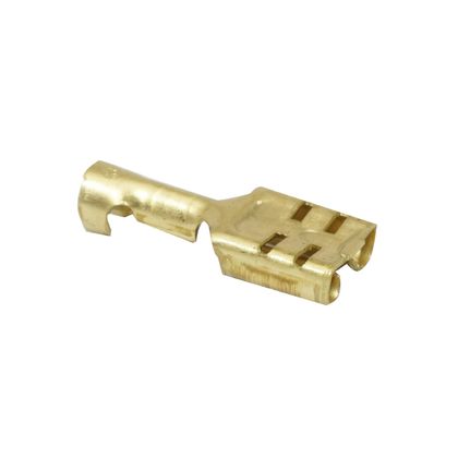 P2R UNINSULATED BRASS FLAT FEMALE 6.3x1 RS 7900 Universal Electrical terminal