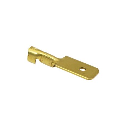 P2R UNINSULATED BRASS FLAT MALE 6.3x1 RM 7840 Universal Electrical terminal