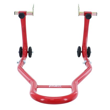 P2R UNIVERSAL REINFORCED RED STEEL REAR STAND LIFT SUPPORT V SPACING 210 TO 350mm LENGTH 780mm - WIDTH 380mm - HEIGHT Universal Stand