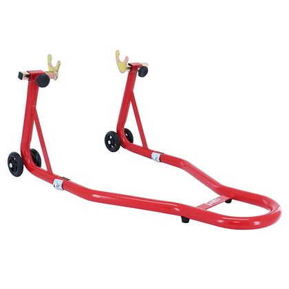 P2R UNIVERSAL REINFORCED RED STEEL REAR STAND LIFT SUPPORT V SPACING 210 TO 350mm LENGTH 780mm - WIDTH 380mm - HEIGHT Universal Stand