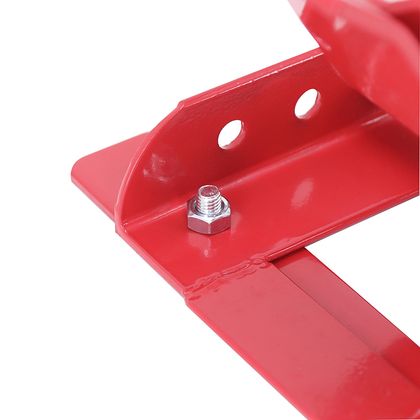 Bloque roue P2R BLOQUE - CALE ETAU ROUE AVANT REGLABLE COMPATIBLE 16 à 21 ACIER ROUGE FIXER Universel