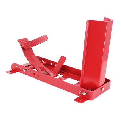 Bloque roue P2R BLOQUE - CALE ETAU ROUE AVANT REGLABLE COMPATIBLE 16 à 21 ACIER ROUGE FIXER Universel