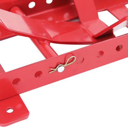 Bloque roue P2R BLOQUE - CALE ETAU ROUE AVANT REGLABLE COMPATIBLE 16 à 21 ACIER ROUGE FIXER Universel