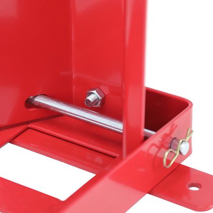 Bloque roue P2R BLOQUE - CALE ETAU ROUE AVANT REGLABLE COMPATIBLE 16 à 21 ACIER ROUGE FIXER Universel