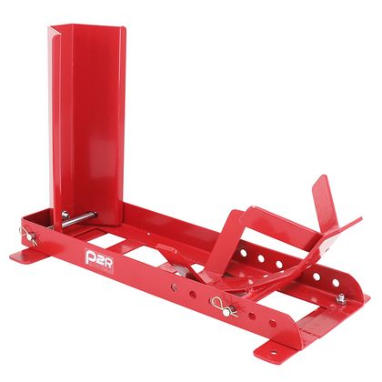 Bloque roue P2R BLOQUE - CALE ETAU ROUE AVANT REGLABLE COMPATIBLE 16 à 21 ACIER ROUGE FIXER Universel