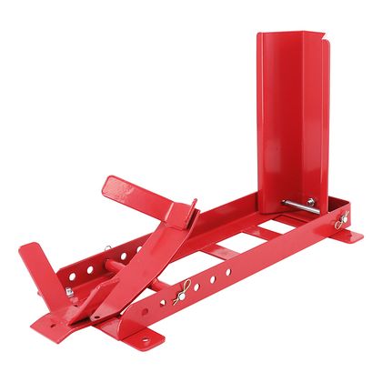 Bloque roue P2R BLOQUE - CALE ETAU ROUE AVANT REGLABLE COMPATIBLE 16 à 21 ACIER ROUGE FIXER Universel