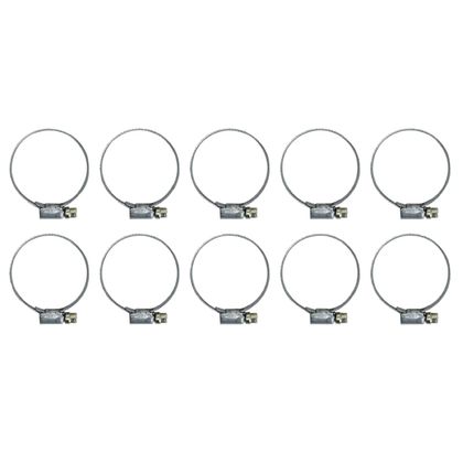 Colliers de serrage P2R COLLIER DE SERRAGE METAL A CREMAILLERE 32 A 50mm (SACHET DE 10 PIECES) LARGEUR 9mm -P2R- Universel Ref : P2R03438A / 11032 
