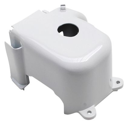 P2R COIFFE-CACHE CYLINDRE SCOOT ADAPTABLE MBK 50 BOOSTER, STUNT-YAMAHA 50 BWS, SLIDER BLANC -P2R- Zylinderabdeckung