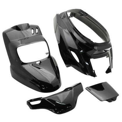 Kit carénage P2R CARROSSERIE-CARENAGE SCOOT ADAPTABLE MBK 50 BOOSTER 2004+-YAMAHA 50 BWS 2004+ NOIR BRILLANT (KIT 4 PIECES) -P2R-