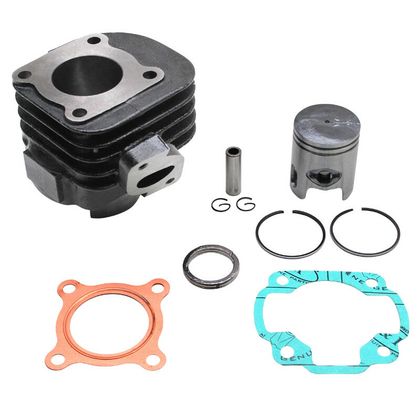 Kit cylindre-piston P2R CYLINDRE SCOOT ADAPTABLE MBK 50 OVETTO 2T, MACH G-YAMAHA 50 NEOS 2T, JOG-APRILIA 50 SR-MALAGUTI 50 F10 -P2R FONTE AVEC PISTON GR