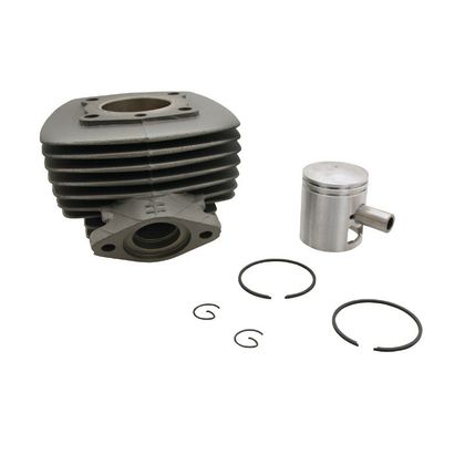 Kit cylindre-piston P2R HAUT MOTEUR CYCLO ADAPTABLE PEUGEOT 103 MVL-SP, SPX-RCX, VOGUE AIR -ALU NIKASIL P2R- FIXATION UNIQUEMENT A BRIDE- (LIVRE AVEC CU