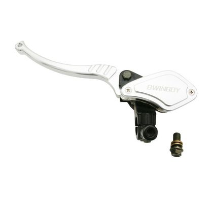 Maitre cylindre d'embrayage P2R MAITRE CYLINDRE D'EMBRAYAGE MOTO UNIVERSEL AVANT ALU CNC NOIR-ARGENT GAUCHE -P2R- Universel