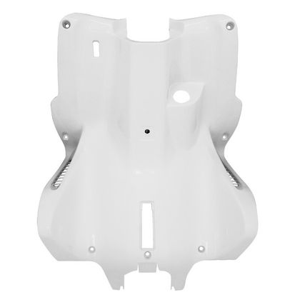 P2R ADAPTABLE SCOOTER FAIRING-PLATE MBK 50 NITRO 1997+2012-YAMAHA 50 AEROX 1997+2012 GLOSS WHITE -P2R- Rear fairing apron