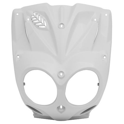 Tablier de carénage avant P2R CARENAGE-TABLIER AV SCOOT ADAPTABLE MBK 50 STUNT-YAMAHA 50 SLIDER BLANC BRILLANT (PARTIE OPTIQUE) -P2R-