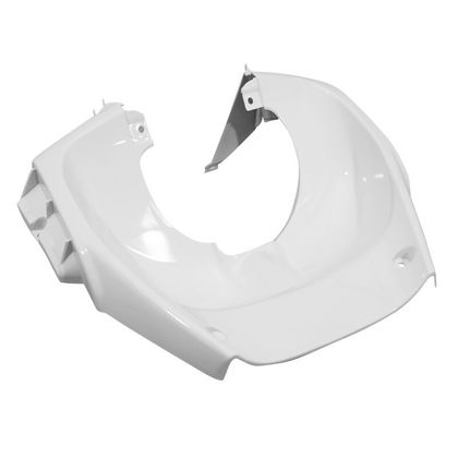Tablier de carénage avant P2R CARENAGE-DESSOUS TABLIER AV SCOOT ADAPTABLE MBK 50 STUNT-YAMAHA 50 SLIDER BLANC BRILLANT (PARE BOUE) -P2R- Ref : P2R03993A / 15089 